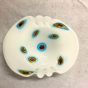 VTG Handblown Morano Glass Ashtray